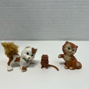 LITTLEST PET SHOP Vintage cats and mouse mini figures authentic lps